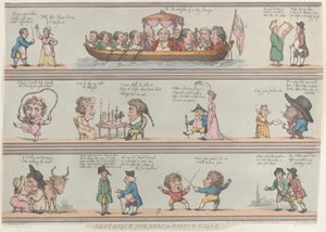 Bordures grotesques pour pièces et halls, réimpression - Thomas Rowlandson