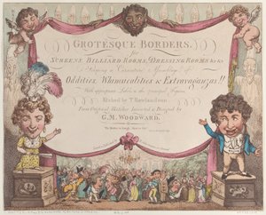 Bordures grotesques pour écrans, salles de billard, salles de toilette, etc., 1799-1800 - Thomas Rowlandson