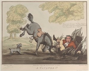 Les accomplissements du cheval, croquis 12 : Un voltigeur !!, 1er août 1799