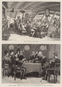 Comment les coutumes changent dans la marine, les rafraîchissements de deux siècles - Thomas Rowlandson
