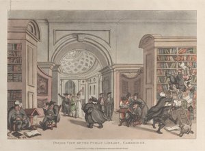 Vue intérieure de la bibliothèque publique, Cambridge
