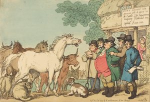 Bétail assurable, publié en 1809 - Thomas Rowlandson