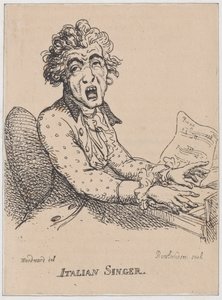 Chanteur italien, avril 1808 - Thomas Rowlandson