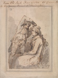 Jack Bannister dans sa loge - Thomas Rowlandson