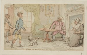 Johnny en sécurité retourne chez sa mère - Thomas Rowlandson