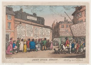 Joint Stock Street, 10 mars 1808 - Thomas Rowlandson