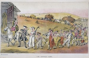 Le docteur avec des paysans à la fête de la récolte - Thomas Rowlandson