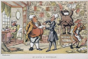 Le docteur et un marchand de livres - dans « Les trois tours du docteur Syntax : à la recherche du pittoresque, de la consolation et d
