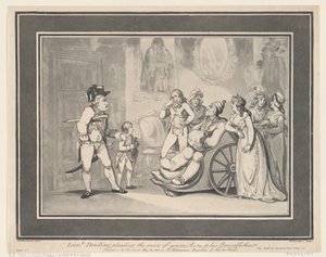 Le Lieutenant Bowling plaidant la cause du jeune Rory à son Grand-père, 12 mai 1800 - Thomas Rowlandson