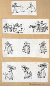 Études miniatures - Thomas Rowlandson