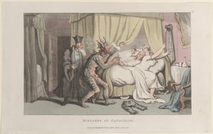 Erreurs à Cavaillon, du Journal des Voyages Sentimentaux dans le Sud de la France, 1er janvier 1822 - Thomas Rowlandson