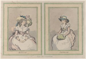 À la mode et prude, 1er décembre 1791 - Thomas Rowlandson