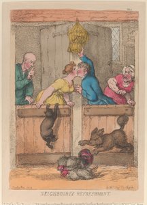 Un rafraîchissement entre voisins - Thomas Rowlandson