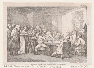Parson Adams et Fanny examinés comme coupables devant le juge de campagne, des Aventures... - Thomas Rowlandson