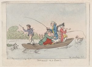 Patience dans une barque, vers 1803 - Thomas Rowlandson
