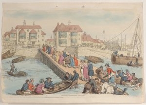 Planche 25 : Un lieu de débarquement, du Monde en miniature, 1816