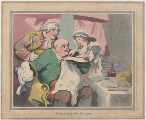 Préparation pour le souper, 22 octobre 1789 - Thomas Rowlandson