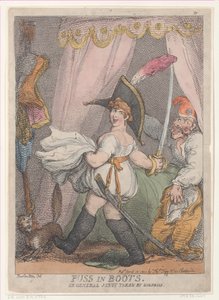 Le Chat Botté ou le Général Junot pris par surprise, 12 avril 1811 - Thomas Rowlandson