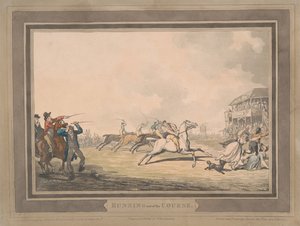 Course [lot de six] :  5. Sortie de piste - Thomas Rowlandson