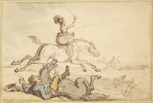 Cavalier jeté lors d