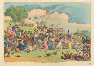 Sports Ruraux. Course en Chemise - Thomas Rowlandson