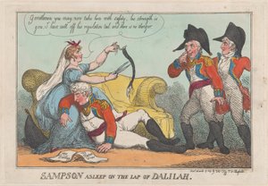 Samson endormi sur les genoux de Dalila, 19 mars 1809