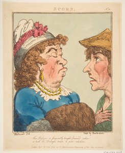 Mépris Le Brun Travesti, ou Caricatures des Passions, 21 janvier 1800 - Thomas Rowlandson