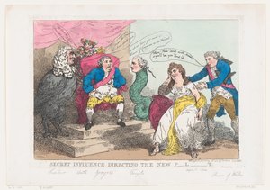 Influence secrète dirigeant le nouveau P-l-t [Parlement], 18 mai 1784 - Thomas Rowlandson