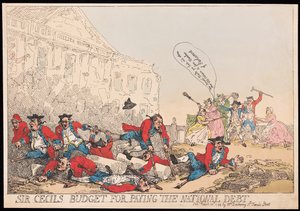 Le budget de Sir Cecil pour payer la dette nationale, pub. 1784