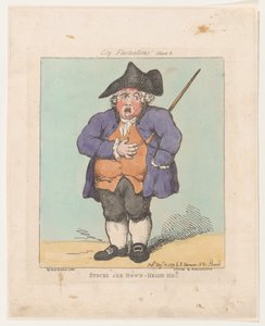 Les actions sont en baisse - Heigh-Ho!!, 10 août 1799 - Thomas Rowlandson