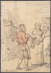 Scène de rue : un vendeur de pinceaux - Thomas Rowlandson