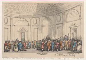 La banque, janvier 1792 - Thomas Rowlandson