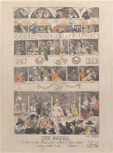 Les loges, 12 décembre 1809 - Thomas Rowlandson