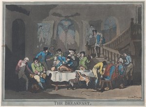 Le petit déjeuner, 1er février 1789 - Thomas Rowlandson