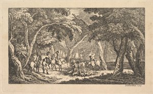 La Mort - Chasse au Renard - Une Scène de Paysage - Thomas Rowlandson