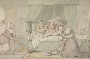Le docteur est si sévèrement contusionné que la saignée est jugée nécessaire - Thomas Rowlandson