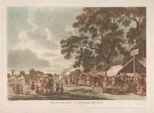 Le campement de Hyde Park - Thomas Rowlandson