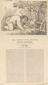 Le célèbre manutentionnaire de charbon noir, Black Charley, regardant à l
