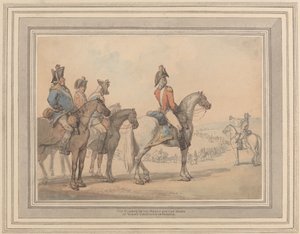 Les gardes en marche pour la campagne du duc d