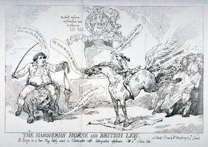 Le cheval hanovrien et le lion britannique