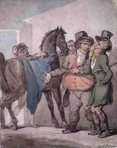 Le Marché aux Chevaux - Thomas Rowlandson