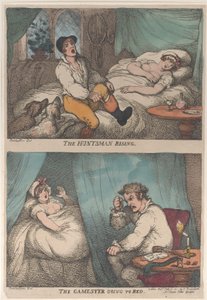Le chasseur se levant, le joueur allant se coucher, [31 juillet 1809], réédité 1811