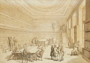 La Bibliothèque de la Royal Institution, Albemarle Street - Thomas Rowlandson