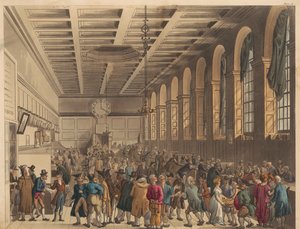 La « Long Room », Custom House - Thomas Rowlandson