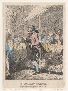 Le premier discours, 5 octobre 1785 - Thomas Rowlandson