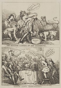 Le ministre fait ses comptes - Thomas Rowlandson
