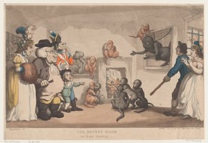 La Chambre des Singes dans la Tour, 20 décembre 1799 - Thomas Rowlandson