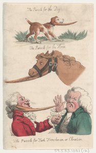Le puzzle pour le chien, le puzzle pour le cheval, le puzzle pour le Turc, le Français ou Chris... - Thomas Rowlandson