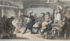 Le révérend Dr. Syntax lisant son tour