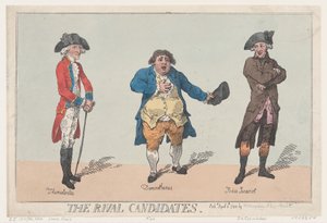 Les candidats rivaux, 8 avril 1784 - Thomas Rowlandson